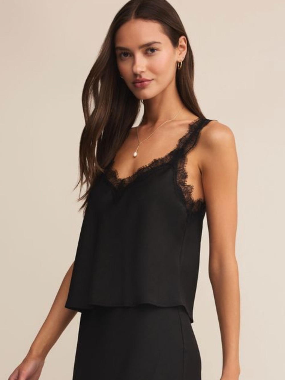 NWT Z Supply Uma Lace Satin Cami
